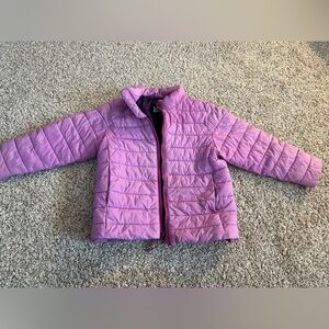 Lands' End Toddler Lavender Puffer Jacket